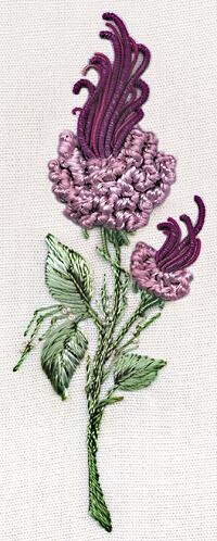 I ❤ ribbon embroidery . . . California Rosebud