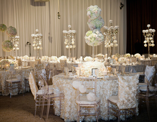 White glam reception