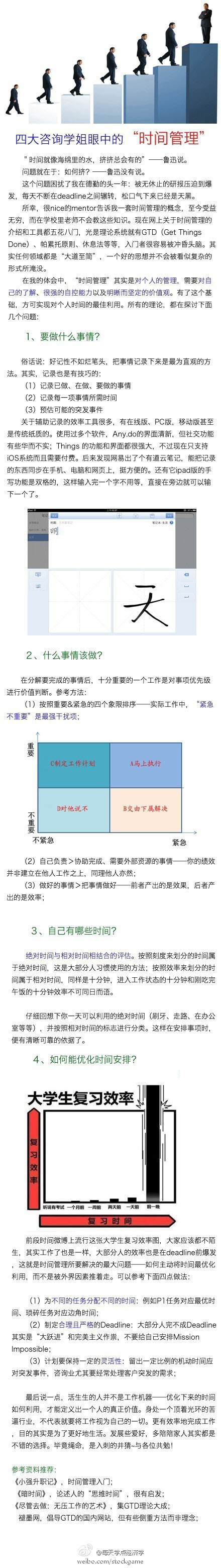 【四大咨询学姐解密“时间管理”】