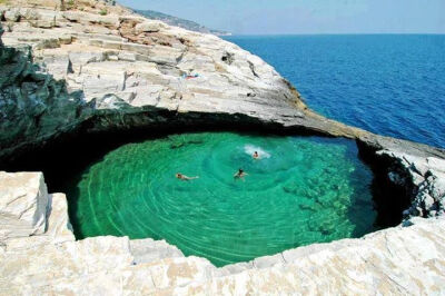 Natural Pool, Thassos Island, Greece