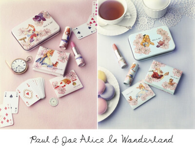 這個我好想要啊!!!!!!!Paul &amp; Joe Alice In Wonderland oilpaper lipsticks Collection