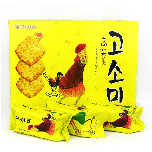 韩国好丽友大高笑美饼干g大盒装低卡低热量零食品