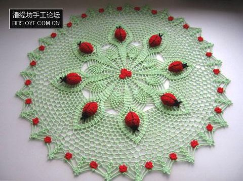 漂亮的钩针桌布 - 宁静如水 - ˇ．编时光