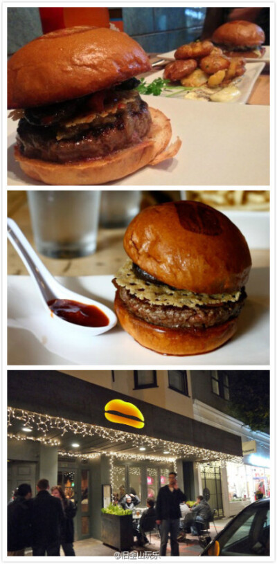 umami burger 松露漢堡 , 价格虽小贵，大概$11-$15一个burger, 但值得一试，口感非常juicy 地址：2184 Union St San Francisco, CA 94123