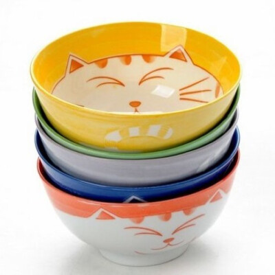 招财猫 饭碗 陶瓷盘子 勺子 创意日式陶瓷餐具套装礼品