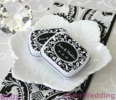 BeterWedding WJ021 Damask Mint Tins Favor Box,Giftbox