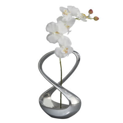 Infinity Vase with Silk Orchid