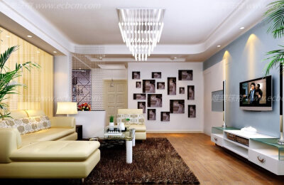 珠帘在高档住宅里的各种装饰效果图 图2