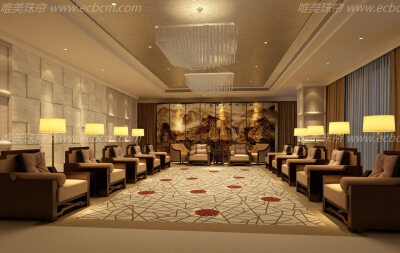 珠帘在高档住宅里的各种装饰效果图 图4 www.ecbcm.com