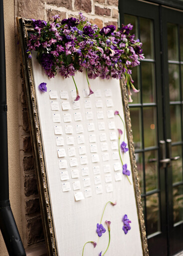 escort card, reception