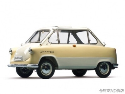 古董迷你汽车。microcars