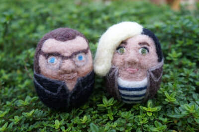 Custom Portrait - Needle Felted Wool Art - MADE TO ORDER