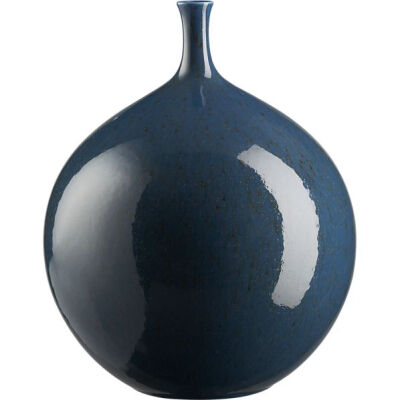 Carey Vase~sea blue~