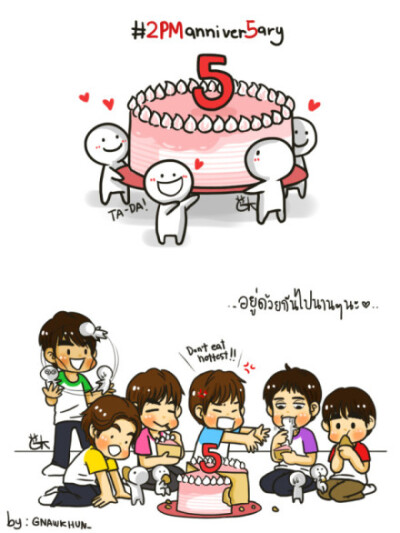 【Fanart】#2PM五周年#快乐cr：GNAWKHUN