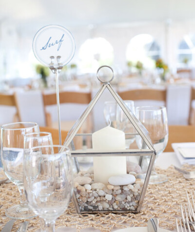 flowers, lanterns, beach, nautical, reception decor