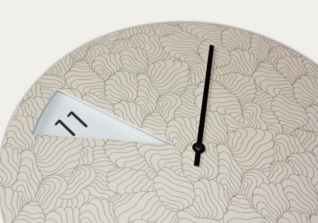 Pie-Shaped Clock