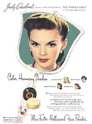 八十年前的化妆品海报们——朱迪嘉兰 Judy Garland（演绿野仙踪那个小姑娘）