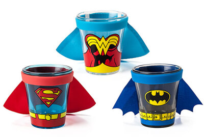 超人 蝙蝠侠 小斗篷迷你玻璃杯