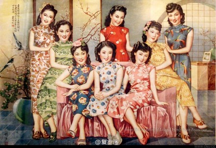 老上海的女人们。