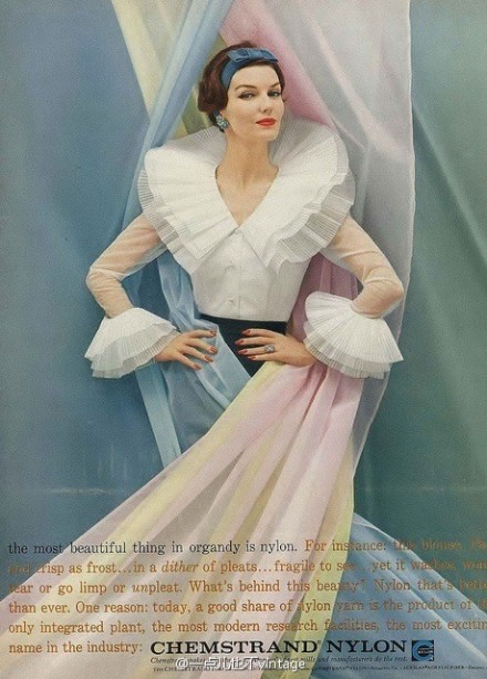 1957年nylon广告，model：Joanna McCormick.