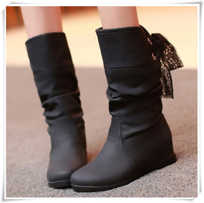 欢迎前来淘宝网铆钉靴-女鞋类实力旺铺，选购秋冬新款靴子 女 骑士靴 韩版中跟蕾丝后系带内增高中筒靴,想了解更多秋冬新款靴子 女 骑士靴 韩版中跟蕾丝后系带内增高中筒靴，请进入cmsusulian的魅力旗靓店实力旺铺，更…
