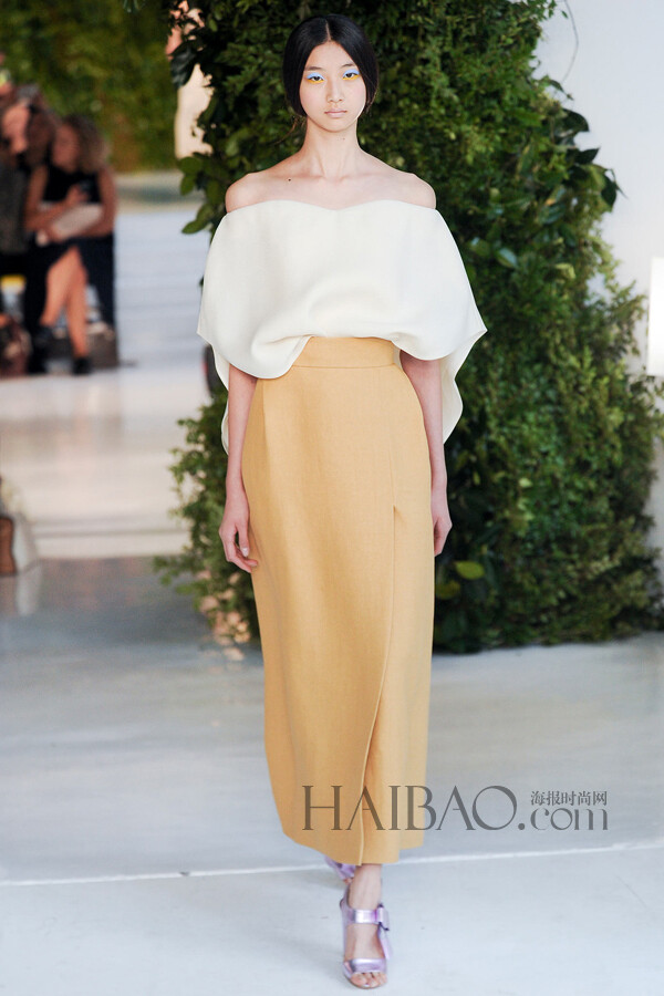 西班牙传统工艺的浪漫主义表达！Delpozo 2014春夏女装秀