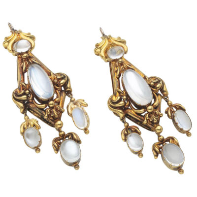 Antique Moonstone Earrings