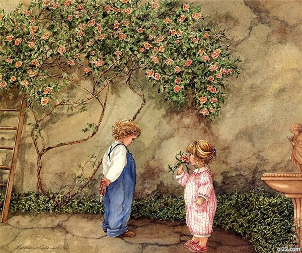 [oi22.com]来自Catherine Simpson手绘水彩插画作品，童年回忆！