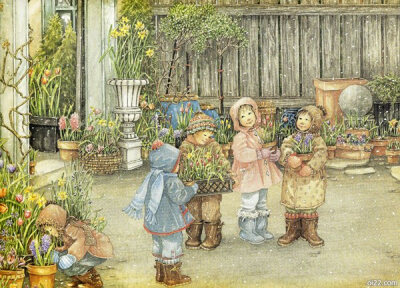 [oi22.com]来自Catherine Simpson手绘水彩插画作品，童年回忆！