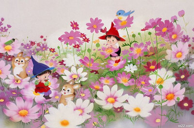 [oi22.com]Igawa Hiroko儿童插画，可爱的森林小动物们！