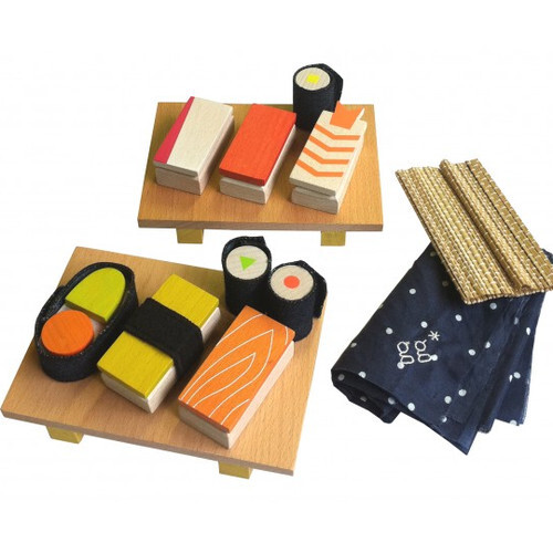 DwellStudio Wooden Sushi Set 這個可以自己做一個給孩子玩