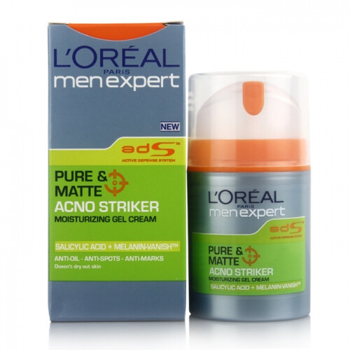 ：L＇oreal/欧莱雅 男士控油净朗保湿露 保湿去油光去暗疮印面霜-淘…