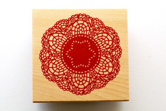 Decoration Rubber Stamp - Lace