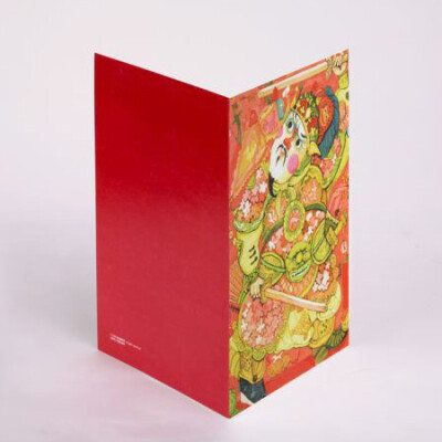 UPICK原品生活印刷品系列门神白脸/新年贺卡创意zakka卡片