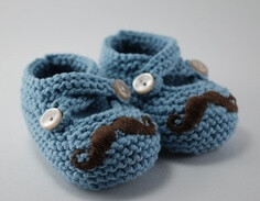 Mustache Booties