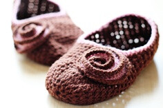 the cutest crochet slipper you ever did see