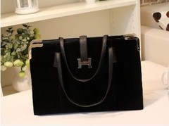 2013春夏新款潮欧美鳄鱼纹复古磨砂女包H扣单肩手提包女士包包邮