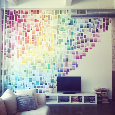 Amazing paint chip wall