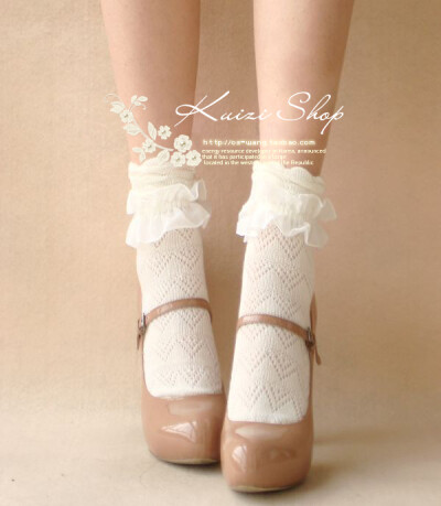 日本森系棉质镂空蕾丝短袜子花边森女袜