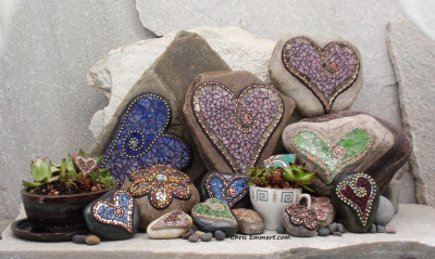 Mosaic Garden Stones