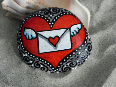 The Message in My Heart / Painted Rock / Sandi Pike Foundas / Cape Cod