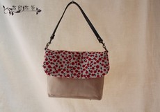 纯手工原创布包真皮包带单肩斜跨森女文艺范儿布包/布织布觉