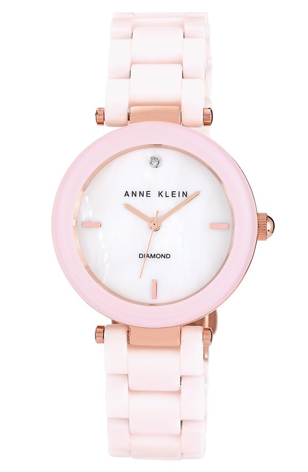 Anne Klein 2013 圆形陶瓷镯型手表