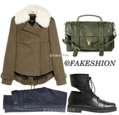 ▲Winter look for THE OUTNET.CN