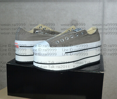 原宿匡威厚底鞋正品海外發貨 獨家灰色高幫低幫harajuku converse