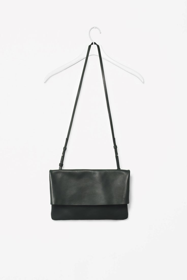 Folded leather bag