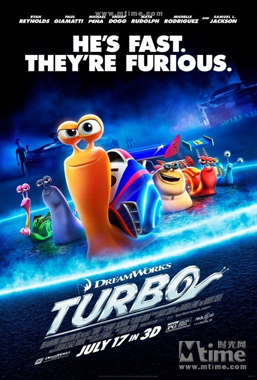 【极速蜗牛Turbo】(2013) 海报