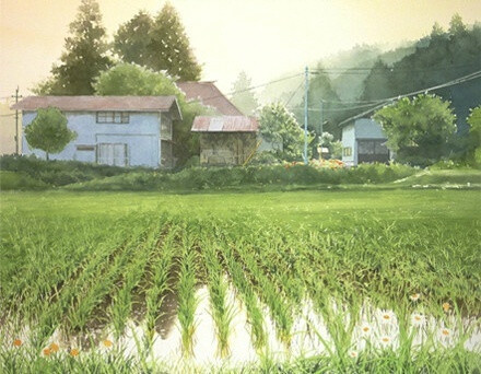 画家Abe Toshiyuki的水彩画