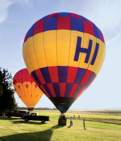 hot air balloon, reception, transportation