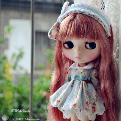 ★【 Sue's Blythe】小布娃衣--森林系浆果洋装-蓬蓬裙